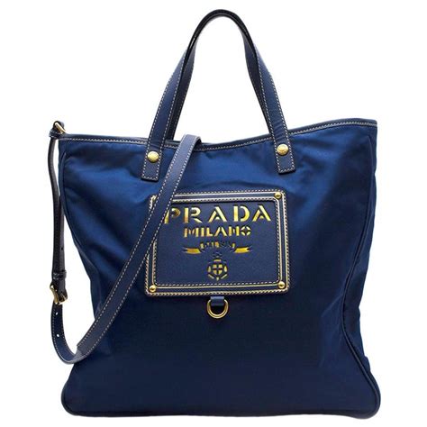 prada electric blue bag|prada blue nylon bag.